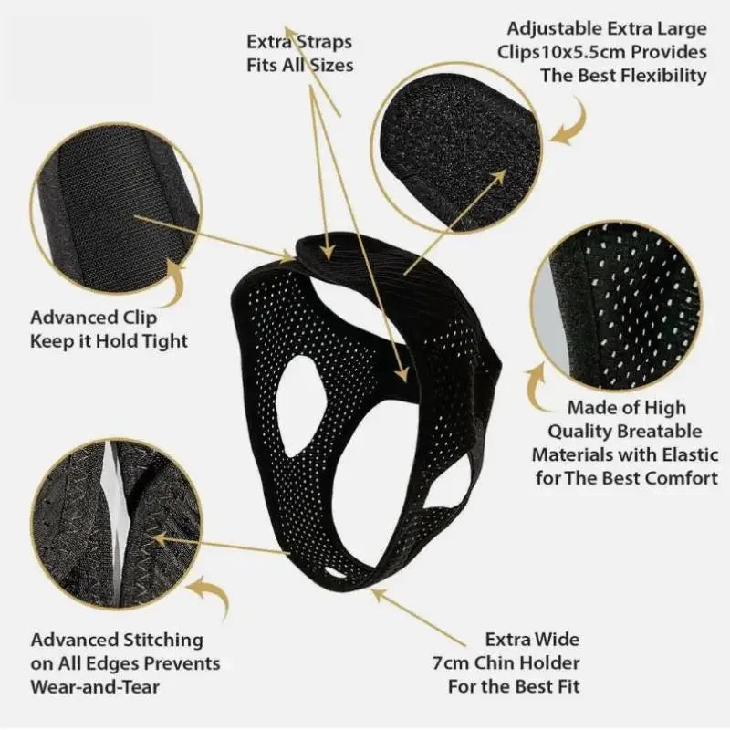 Breathable Anti-Snoring Chin Strap
