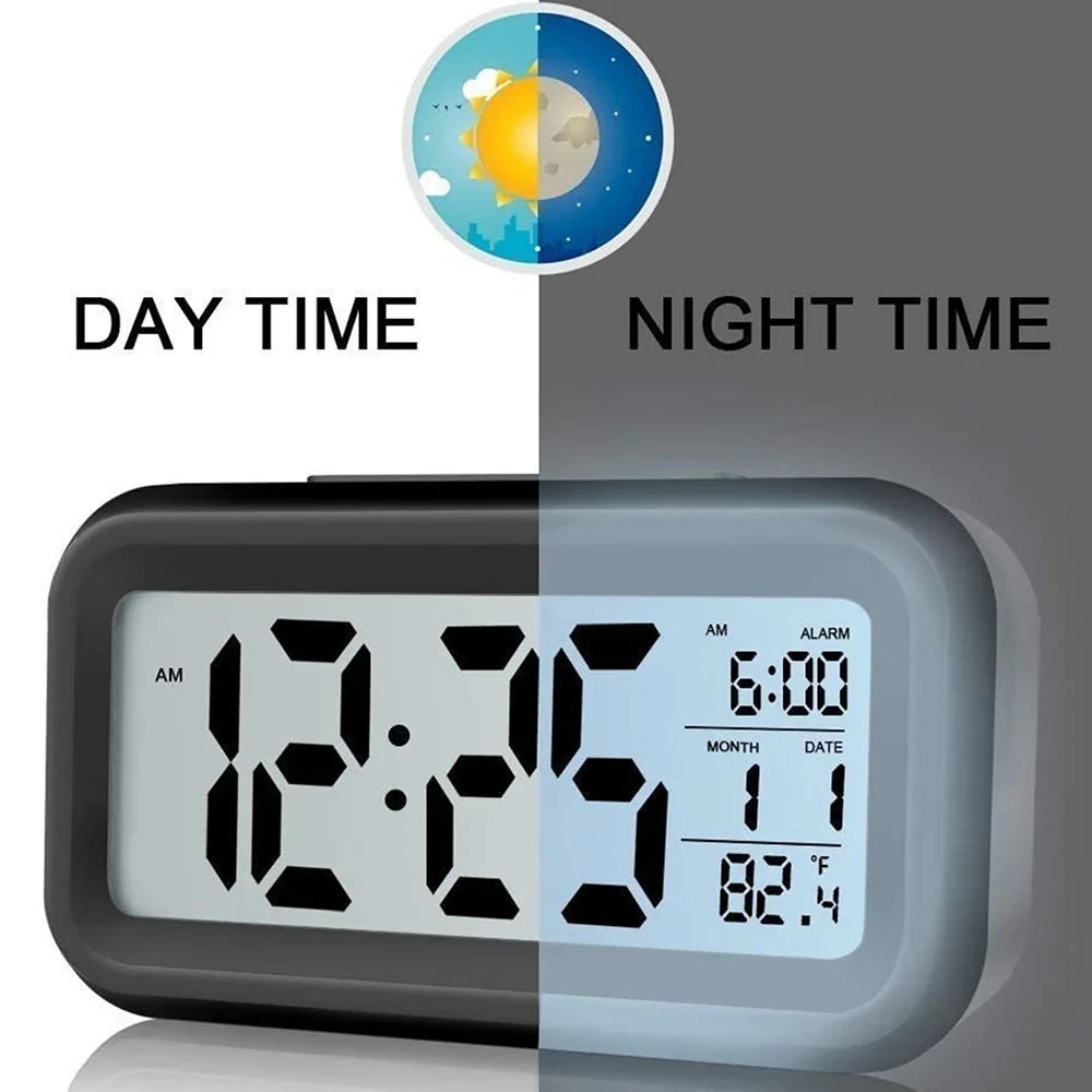 Digital LCD Alarm Clock